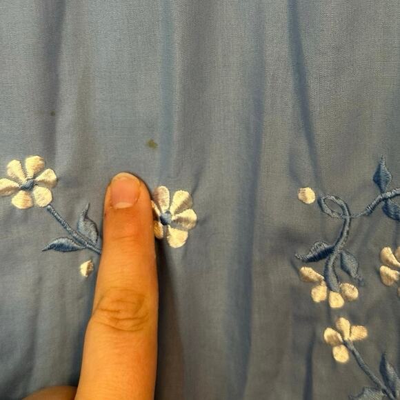 Vintage Leandra Crochet Embroideries A-Line Maxi Dress No Size Modest Floral - Picture 6 of 9